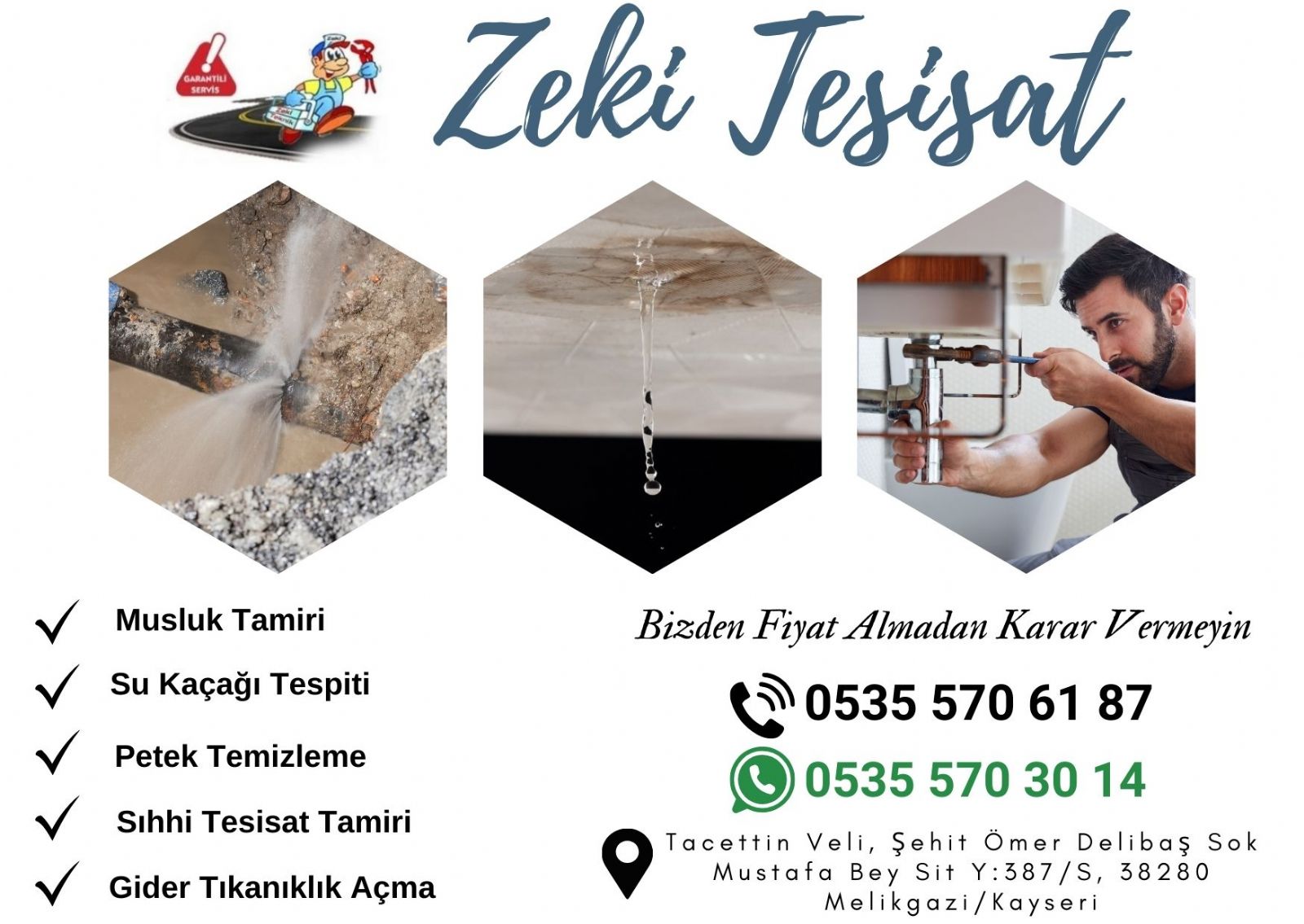 Kayseri Su Kaçağı Tespiti